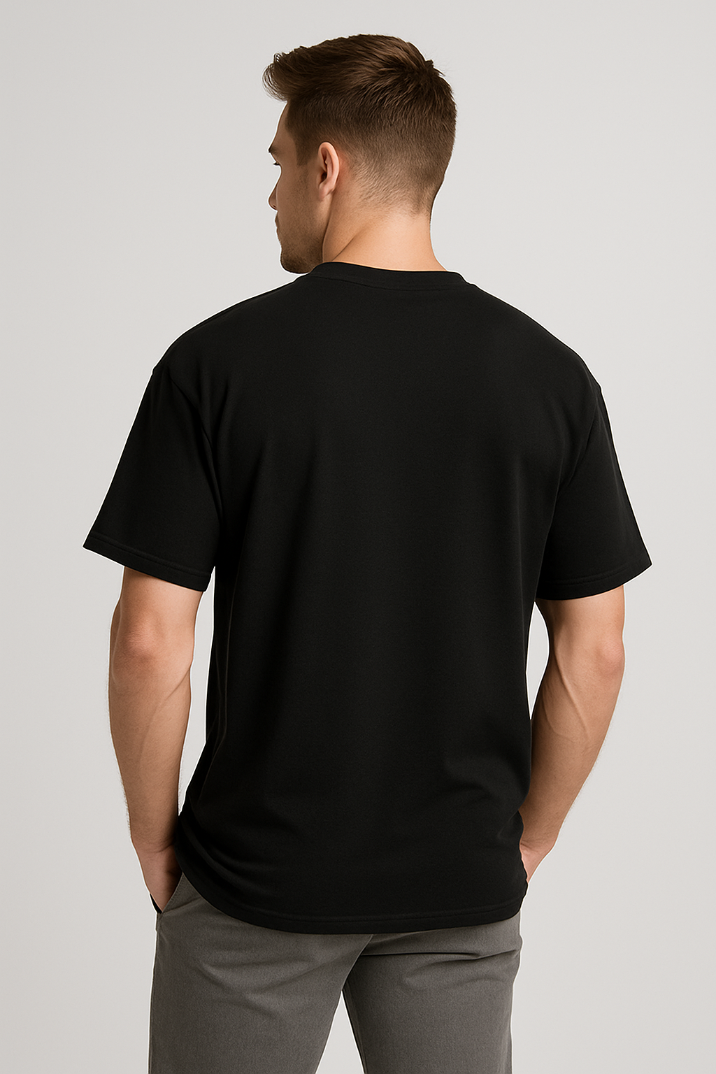 Oversized | Black Unisex T-shirt |  #OD26