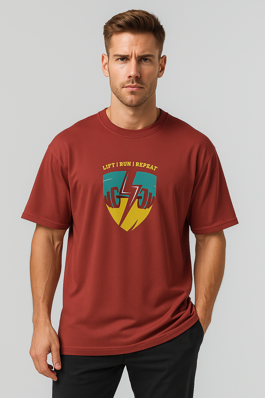 Oversized | Brown Unisex T-shirt | #OD04