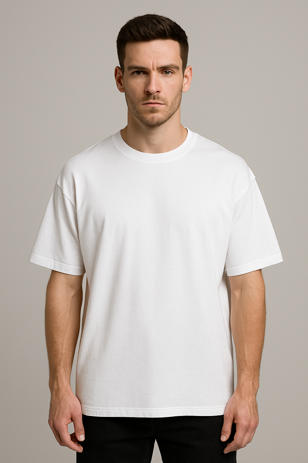 Oversized | White Unisex T-shirt | #OP11