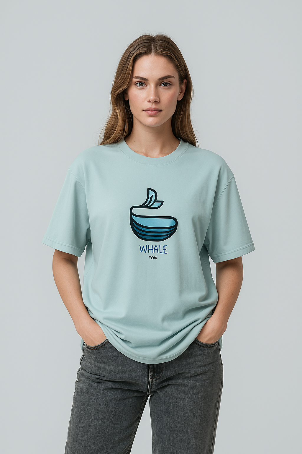 Oversized | Aqua Unisex T-shirt | #OD69