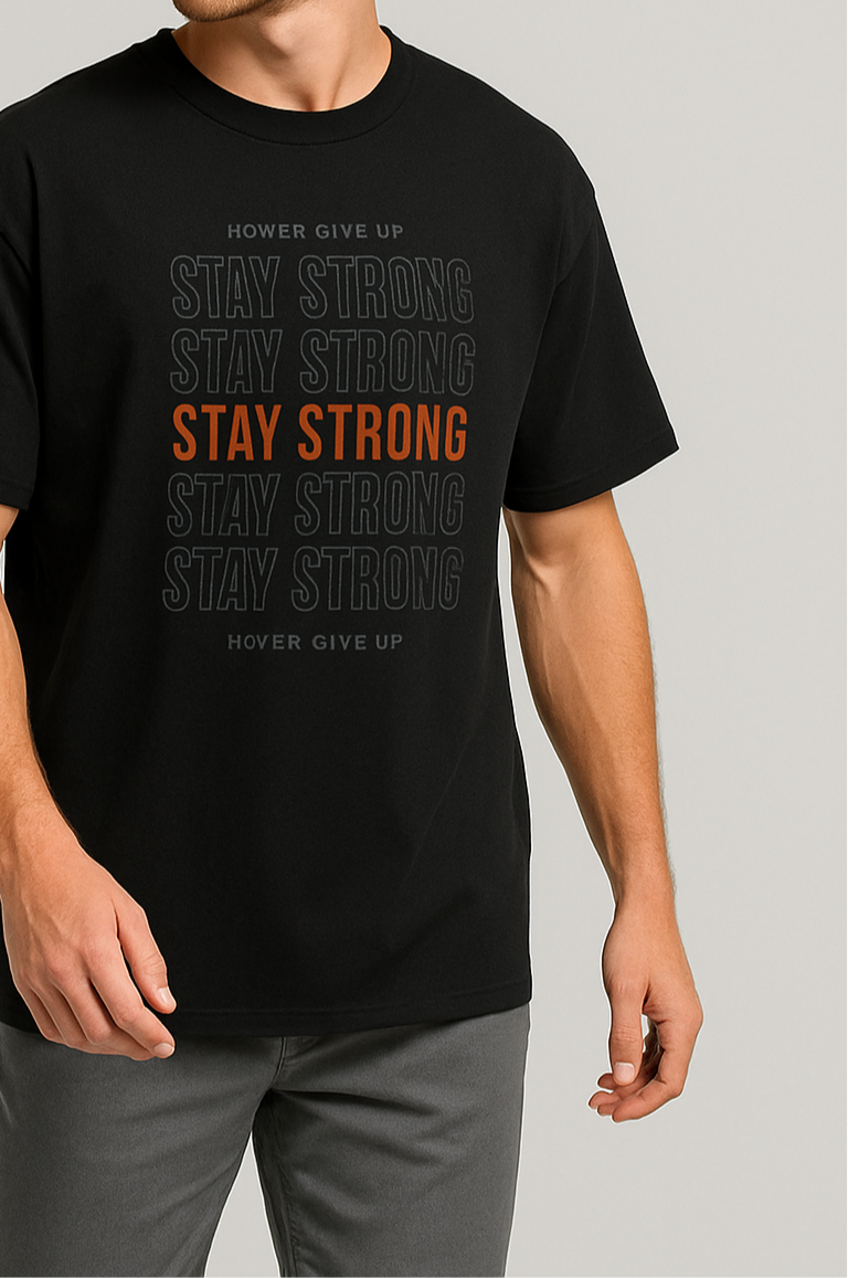 Oversized | Black Unisex T-shirt |  #OD25