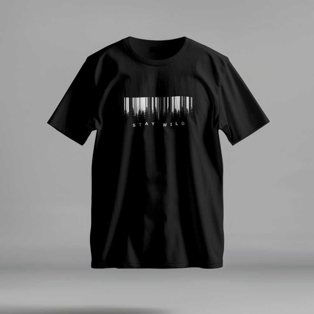 Stay Wild Black Tshirt