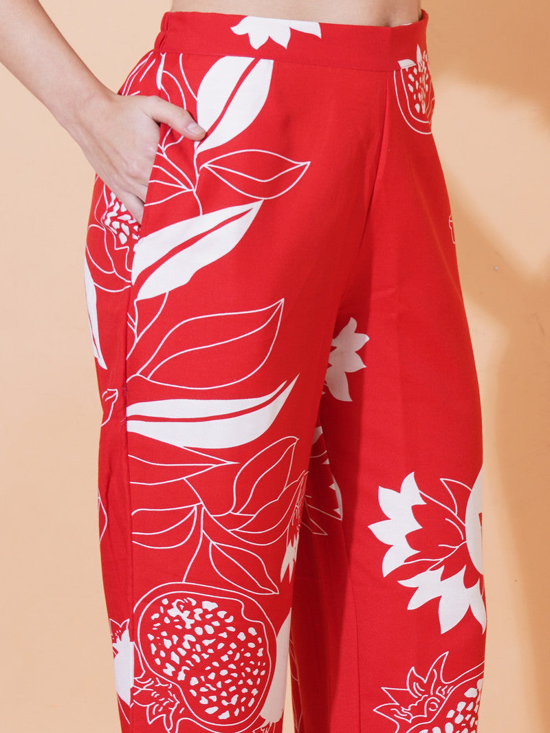 Floral Printed Cord-Set