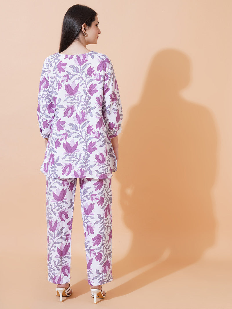 Floral Printed Cord-Set