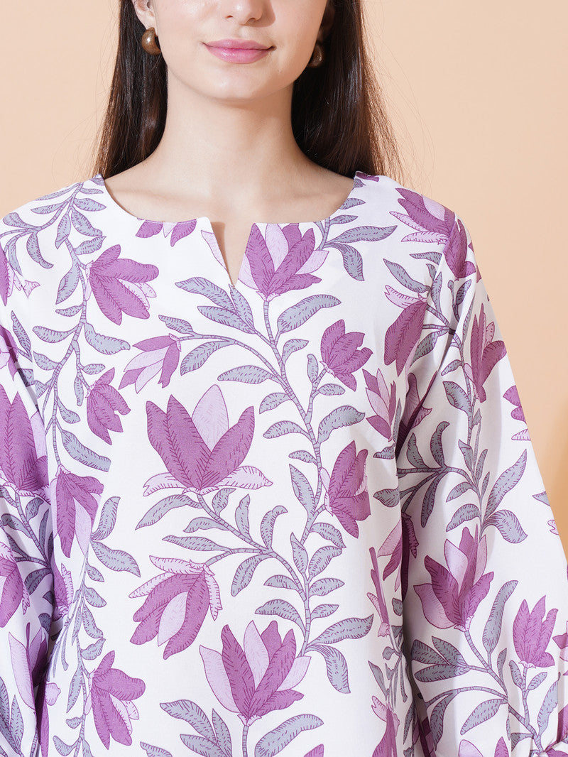 Floral Printed Cord-Set