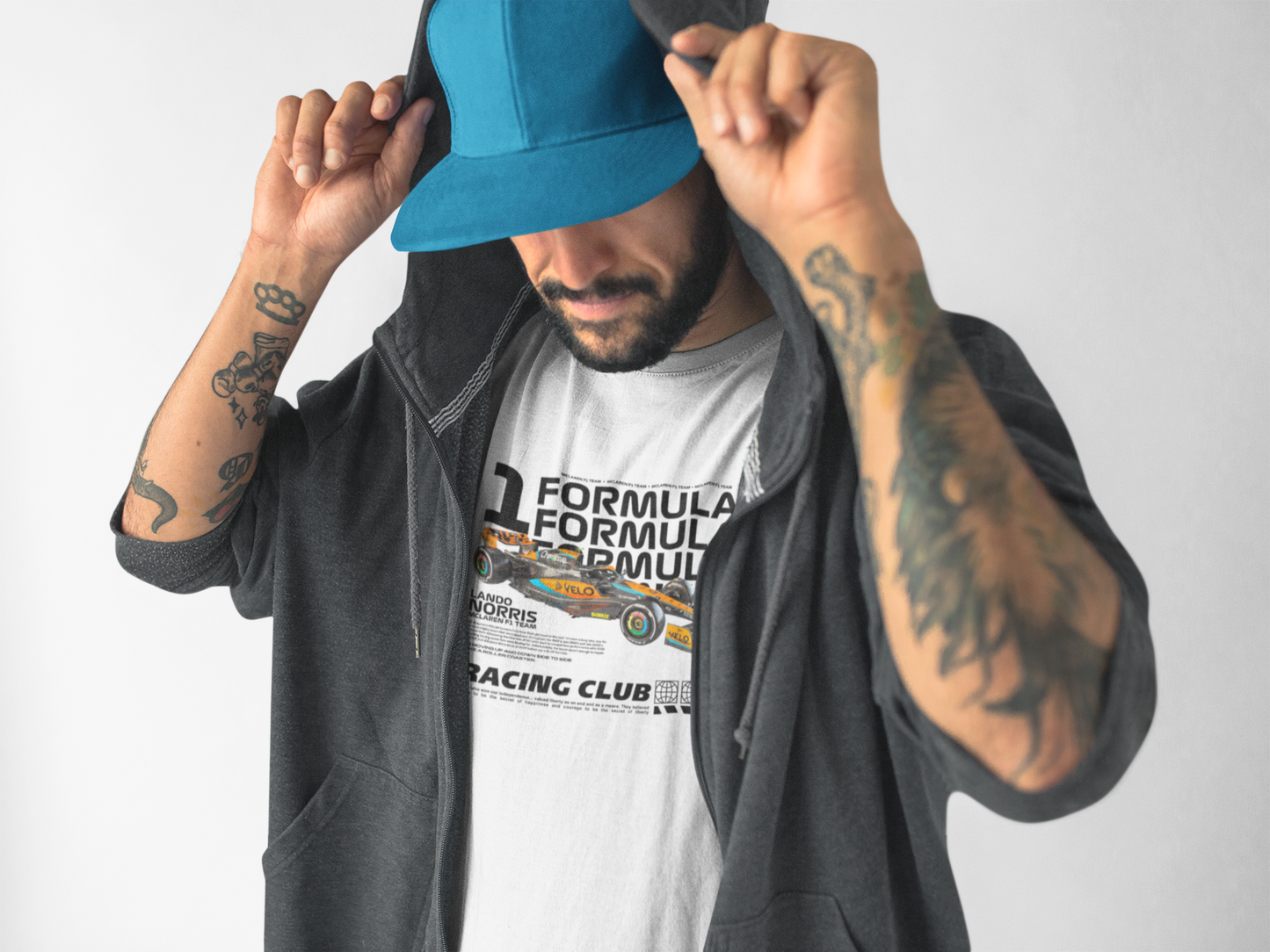 Formula 1 Sporty White Tshirt