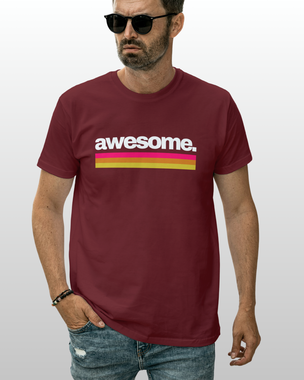 Classic | Maroon Unisex T-shirt | #RD02
