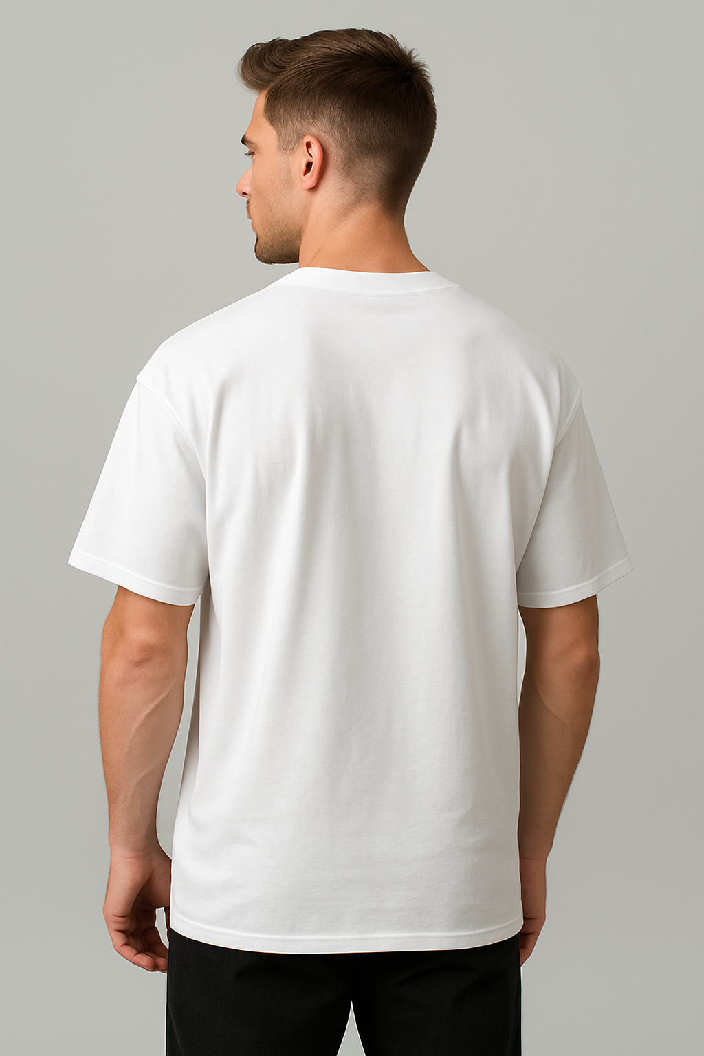 Oversized | White Unisex T-shirt |  #OD37