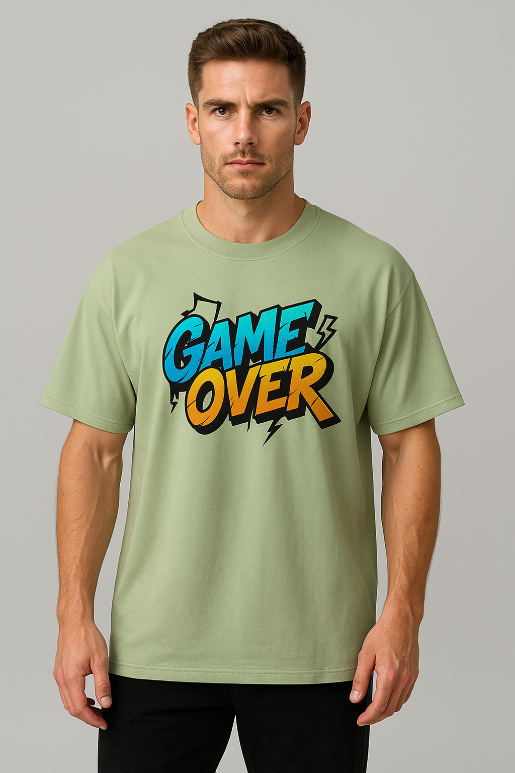 Oversized | Mint Green Unisex T-shirt |  #OD38