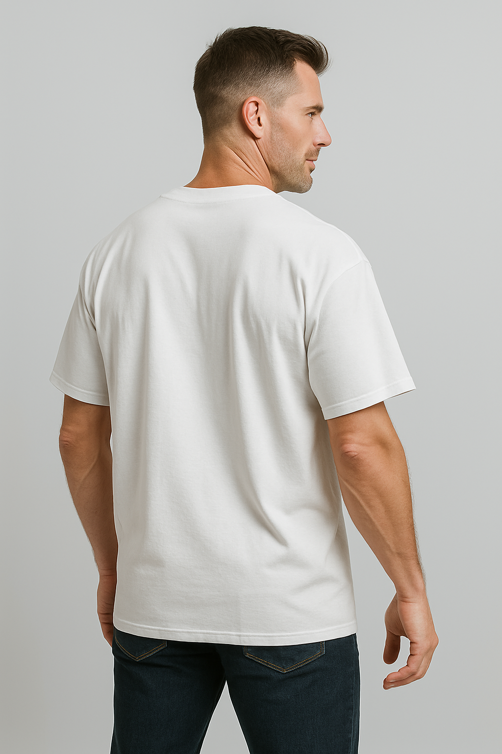 Oversized | White Unisex T-shirt |  #OD40