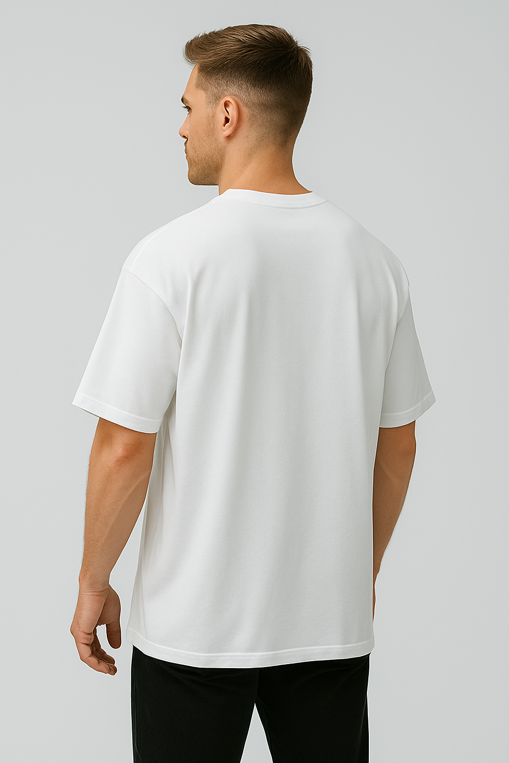 Oversized | White Unisex T-shirt | #OD31