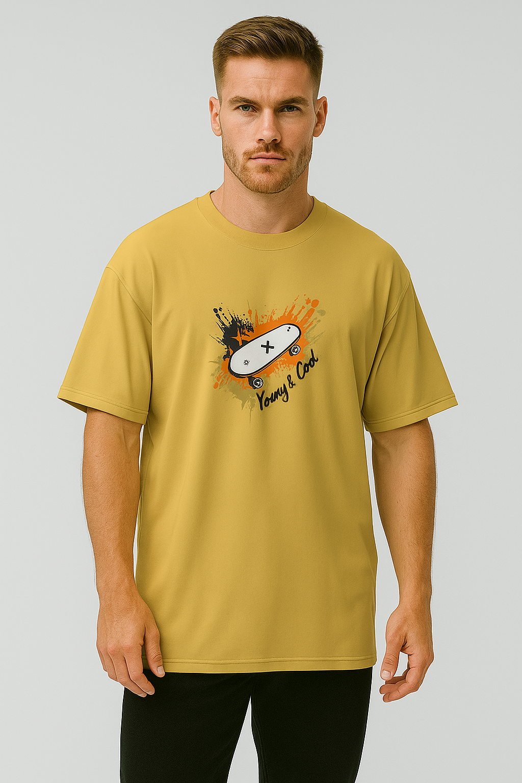 Oversized | Yellow Unisex T-shirt |  #OD32