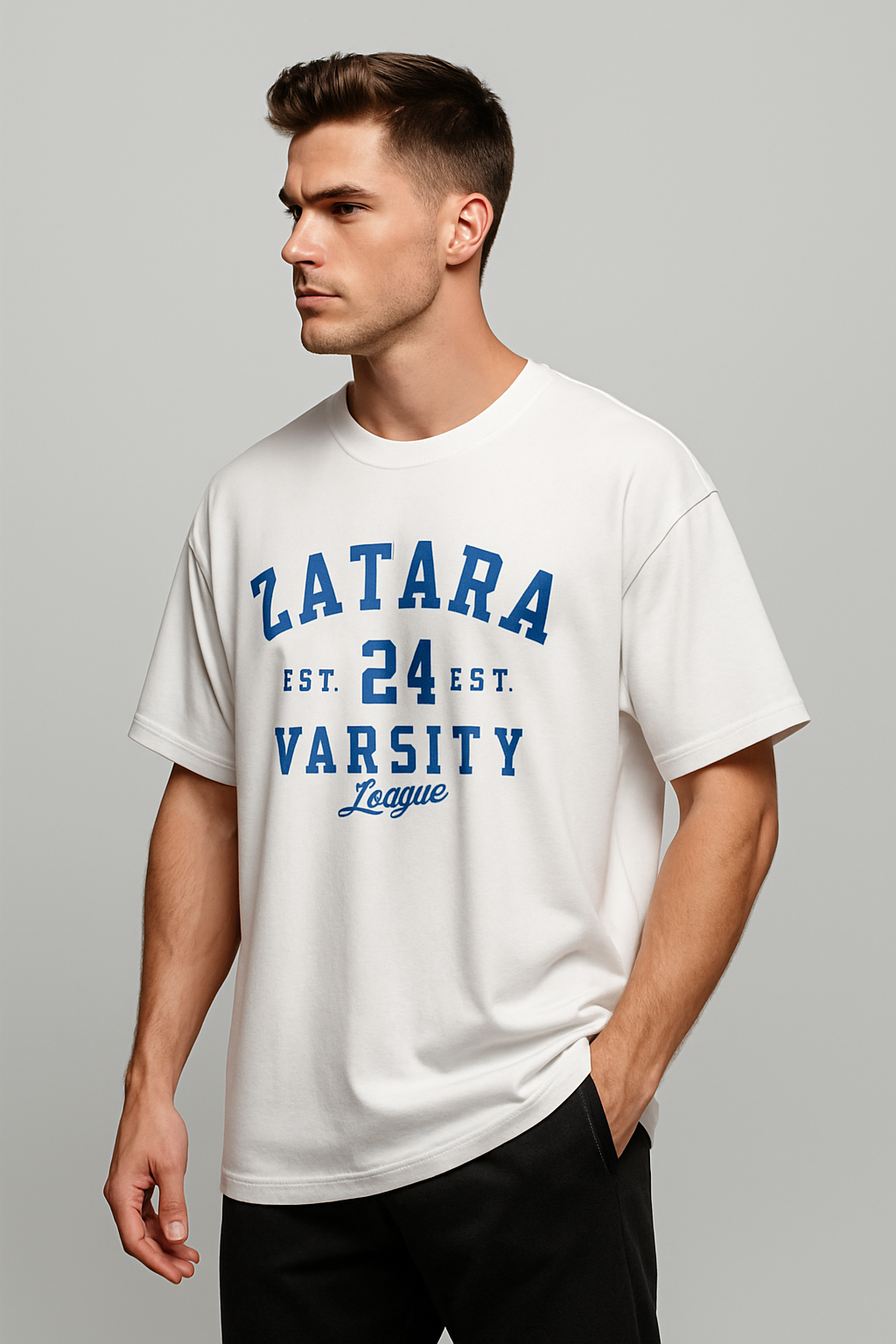 Oversized | White Unisex T-shirt |  #OD42