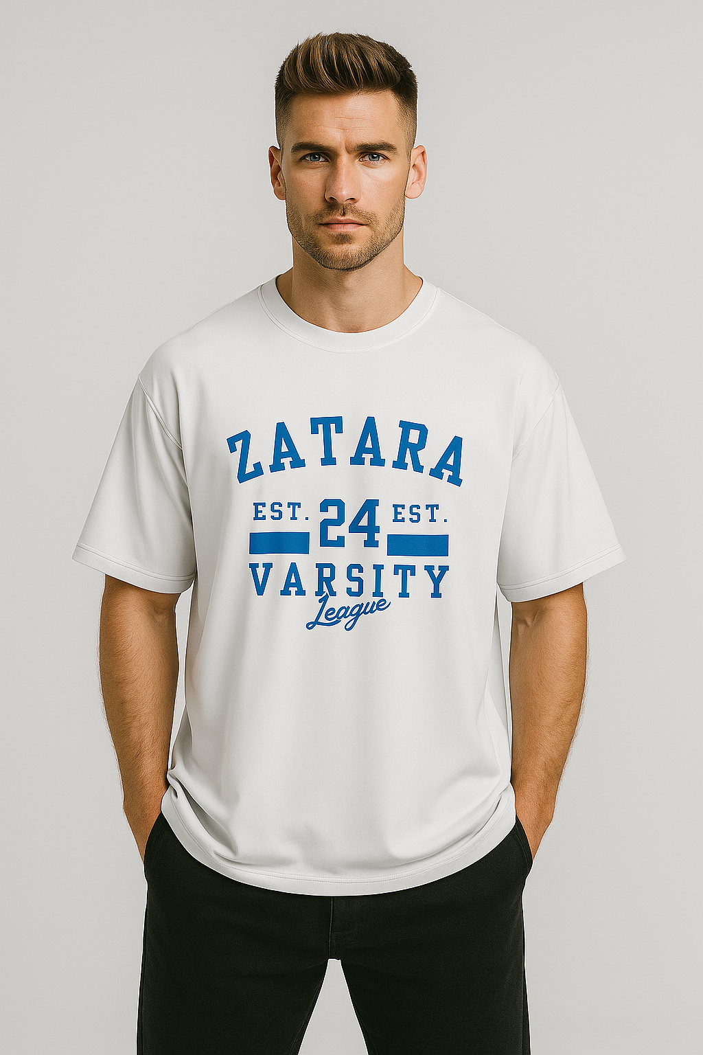 Oversized | White Unisex T-shirt |  #OD42