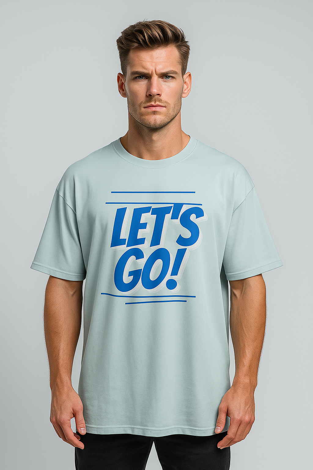 Oversized | Aqua Unisex T-shirt |  #OD45