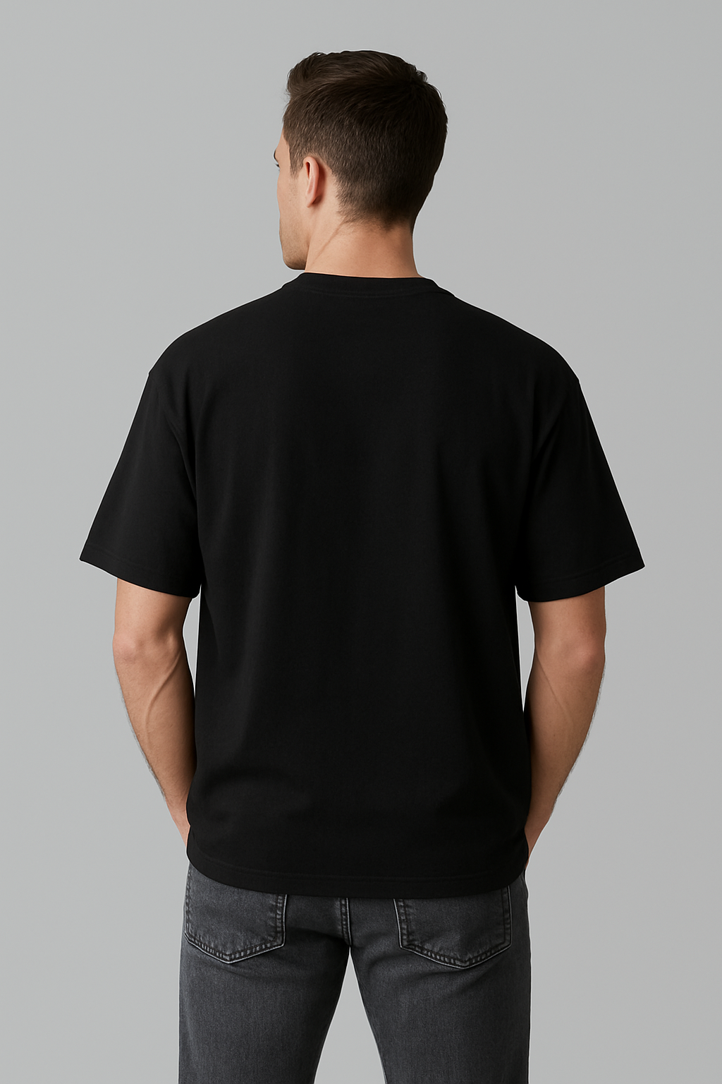Oversized | Black Unisex T-shirt | #OD53