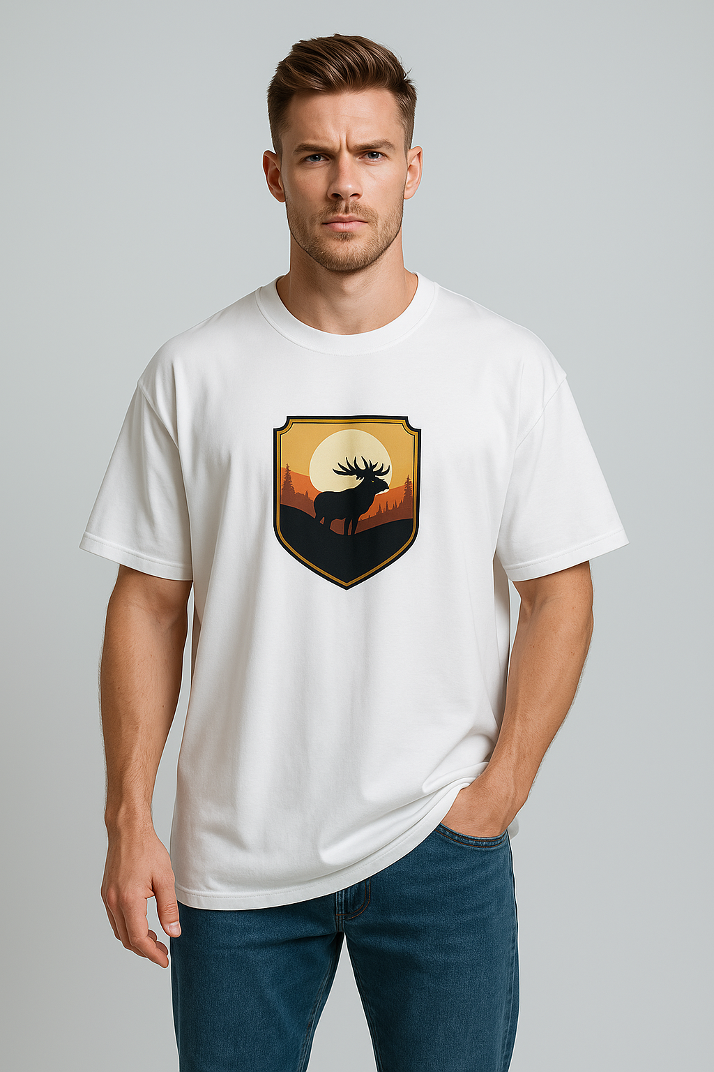 Oversized | White Unisex T-shirt | #OD17