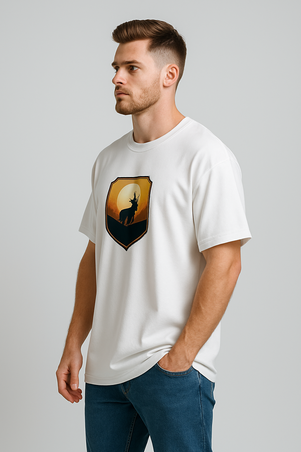 Oversized | White Unisex T-shirt | #OD17