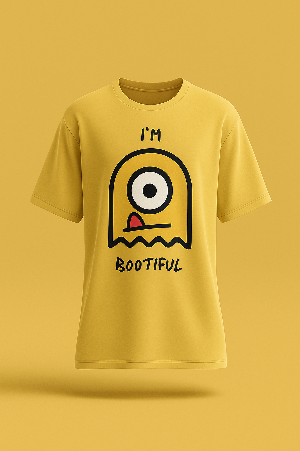 Oversized | Yellow Unisex T-shirt | #OD56