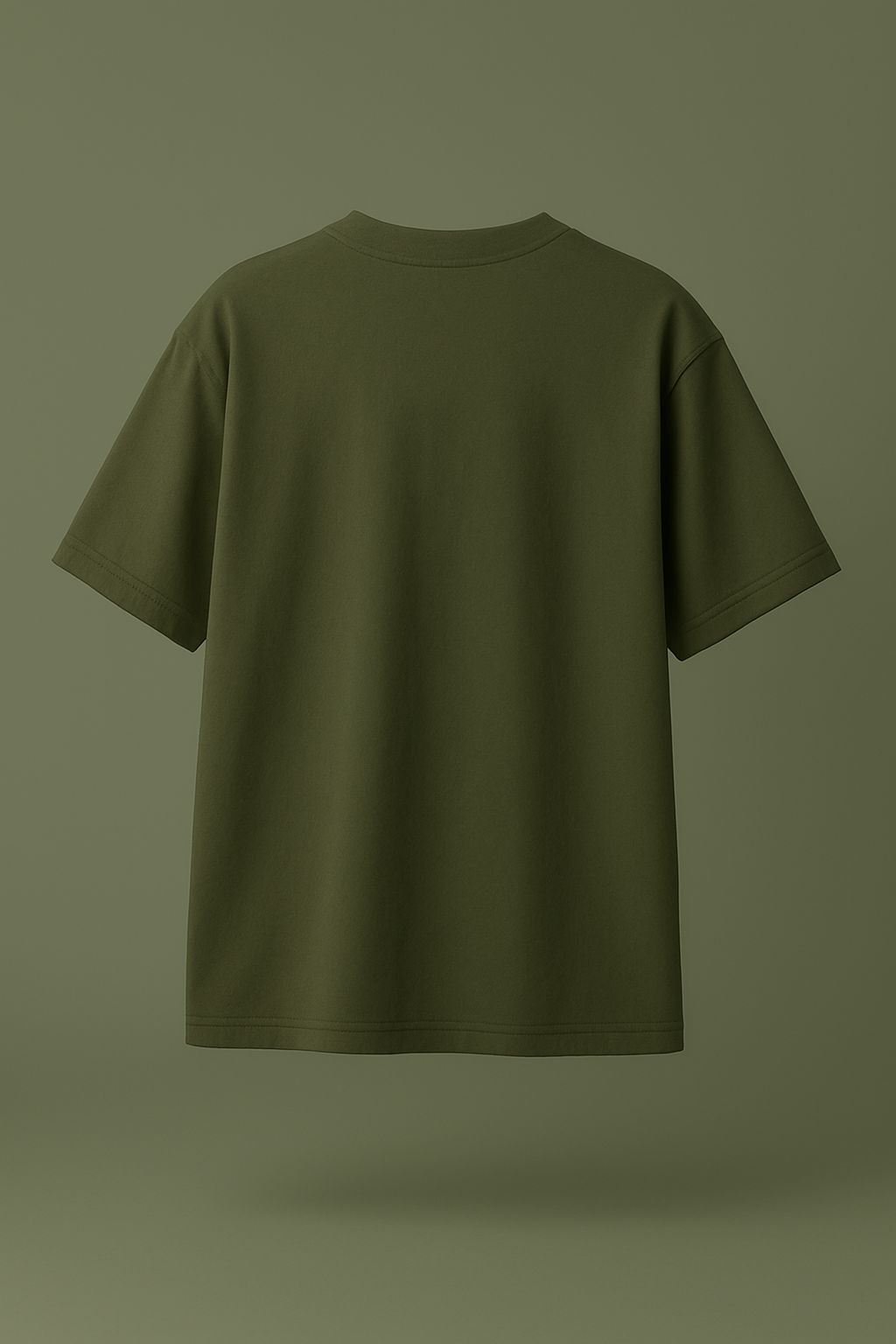 Oversized | Olive Green Unisex T-shirt | #OD57