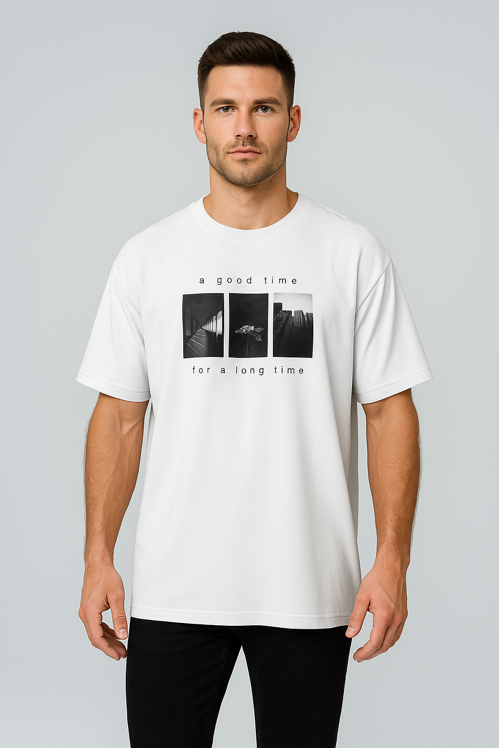 Oversized | White Unisex T-shirt | #0D20