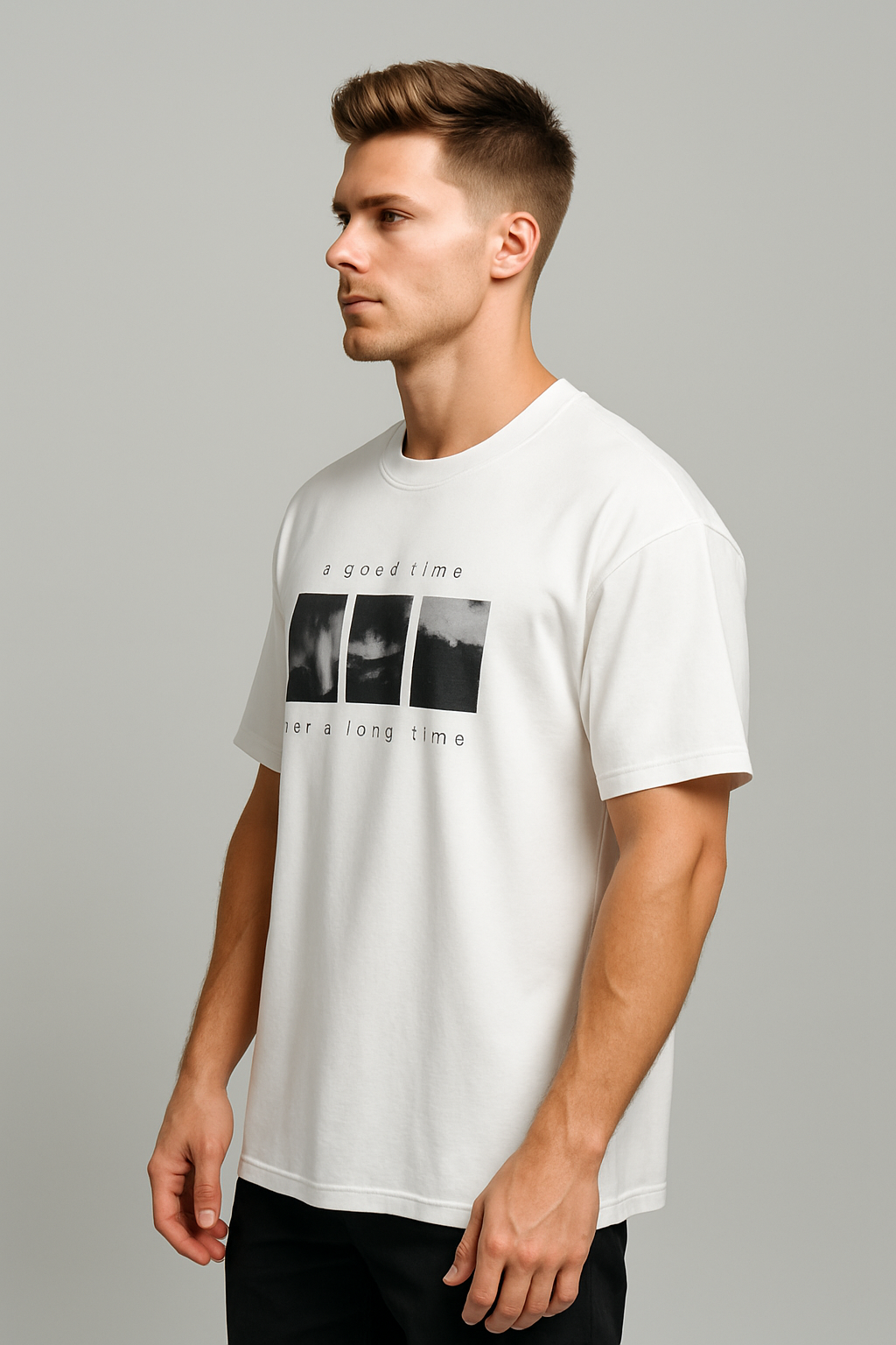 Oversized | White Unisex T-shirt | #0D20