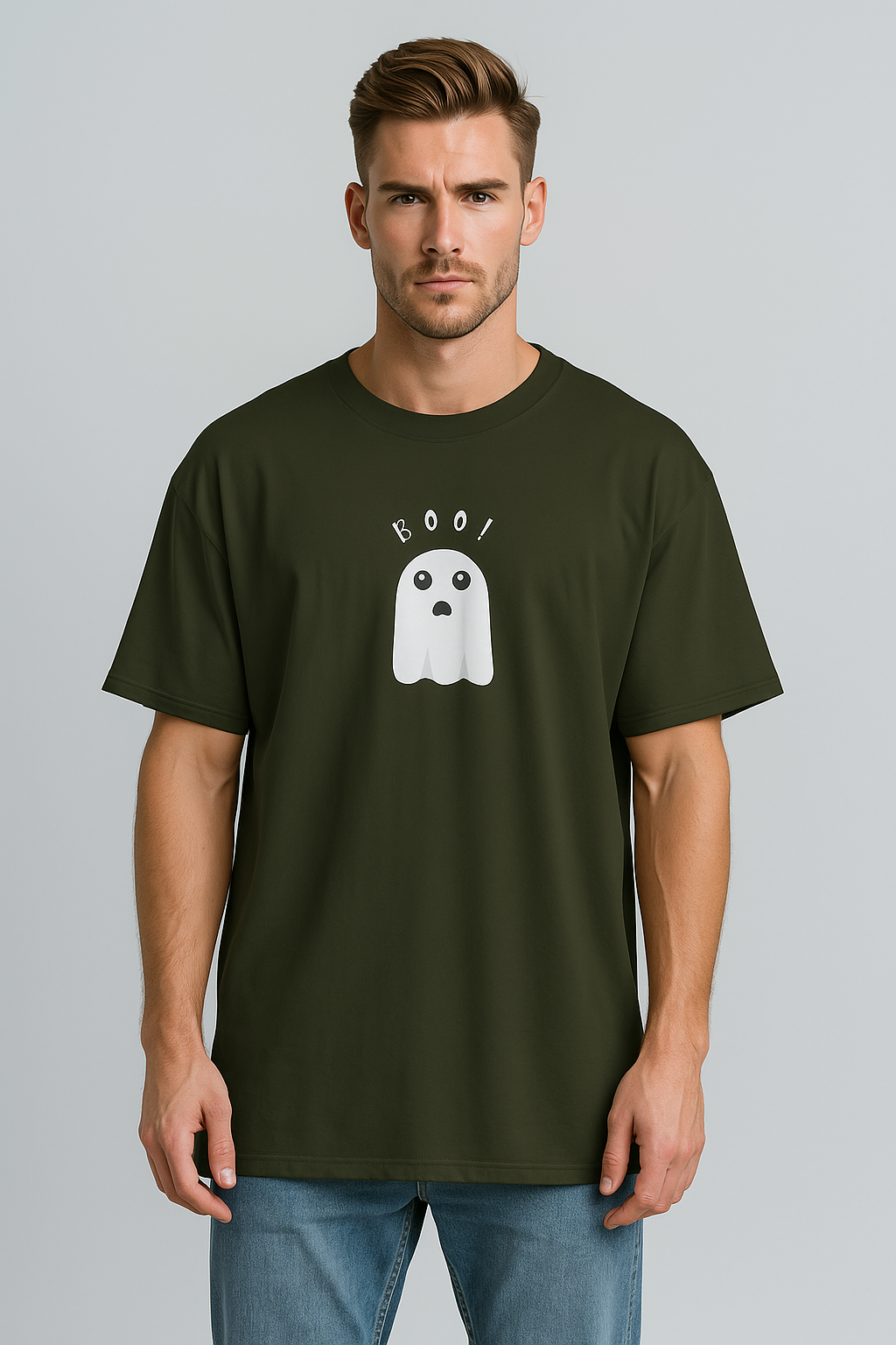 Oversized | Olive Unisex T-shirt |  #OD22