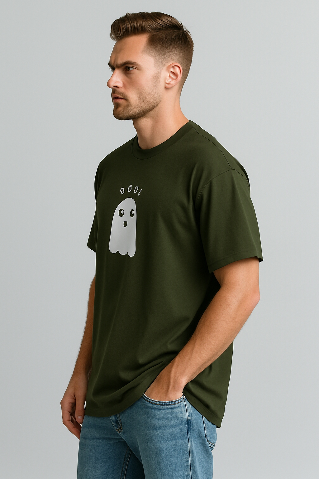 Oversized | Olive Unisex T-shirt |  #OD22