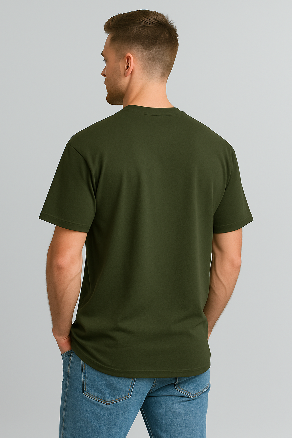 Oversized | Olive Unisex T-shirt |  #OD22