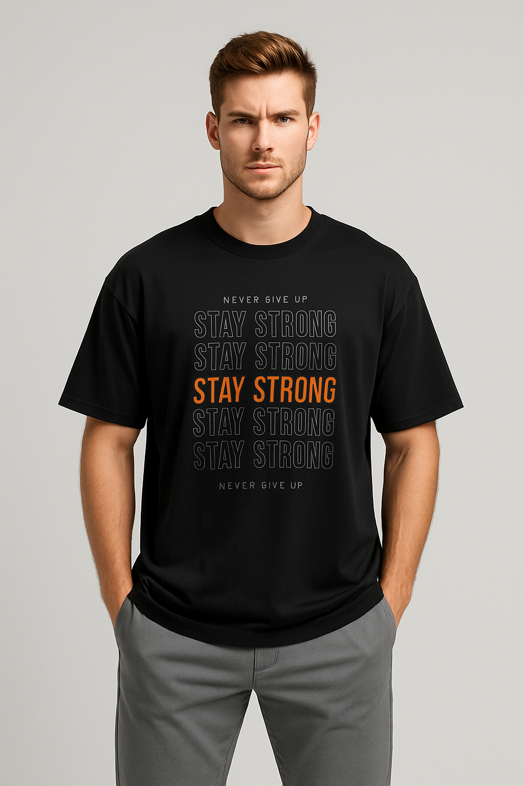 Oversized | Black Unisex T-shirt |  #OD25