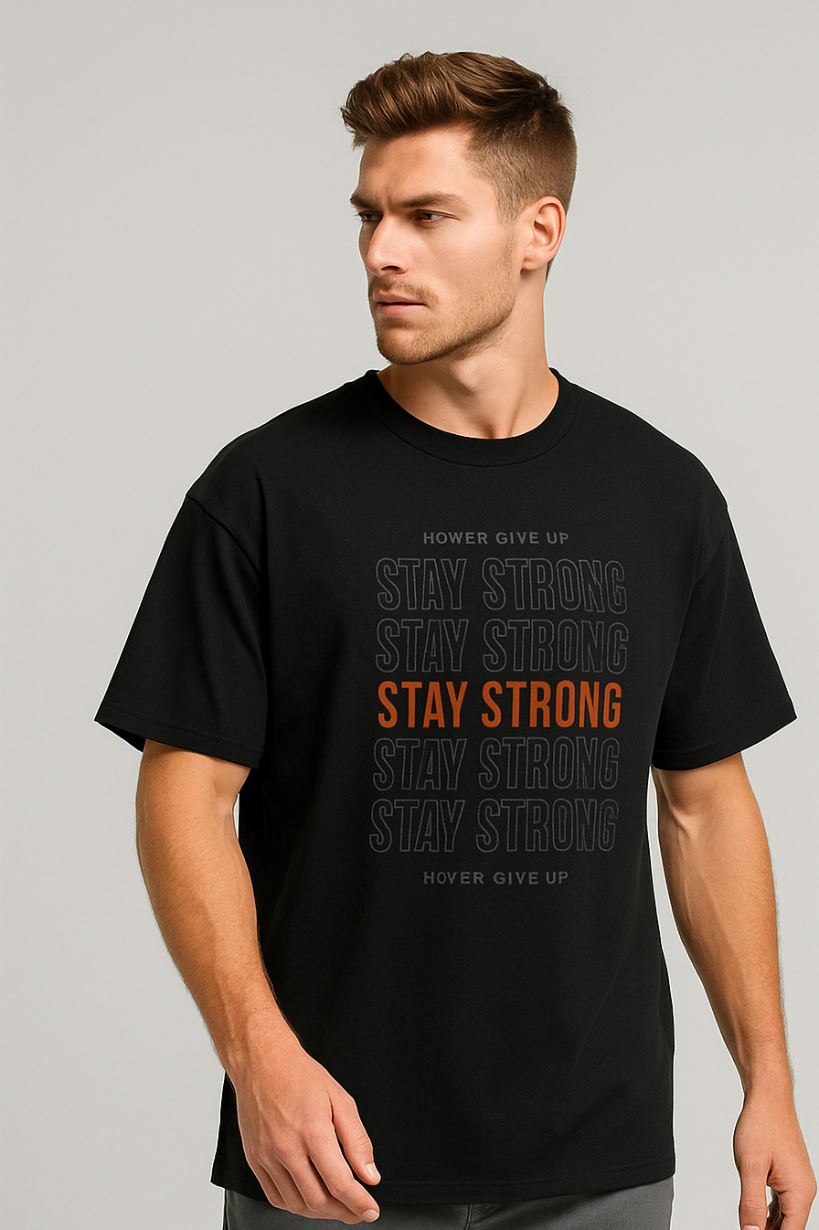 Oversized | Black Unisex T-shirt |  #OD25