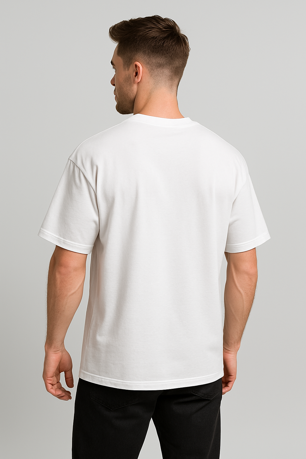 Oversized | White Unisex T-shirt |  #OD28