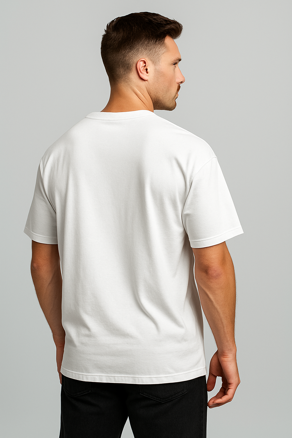 Oversized | White Unisex T-shirt | #OD10