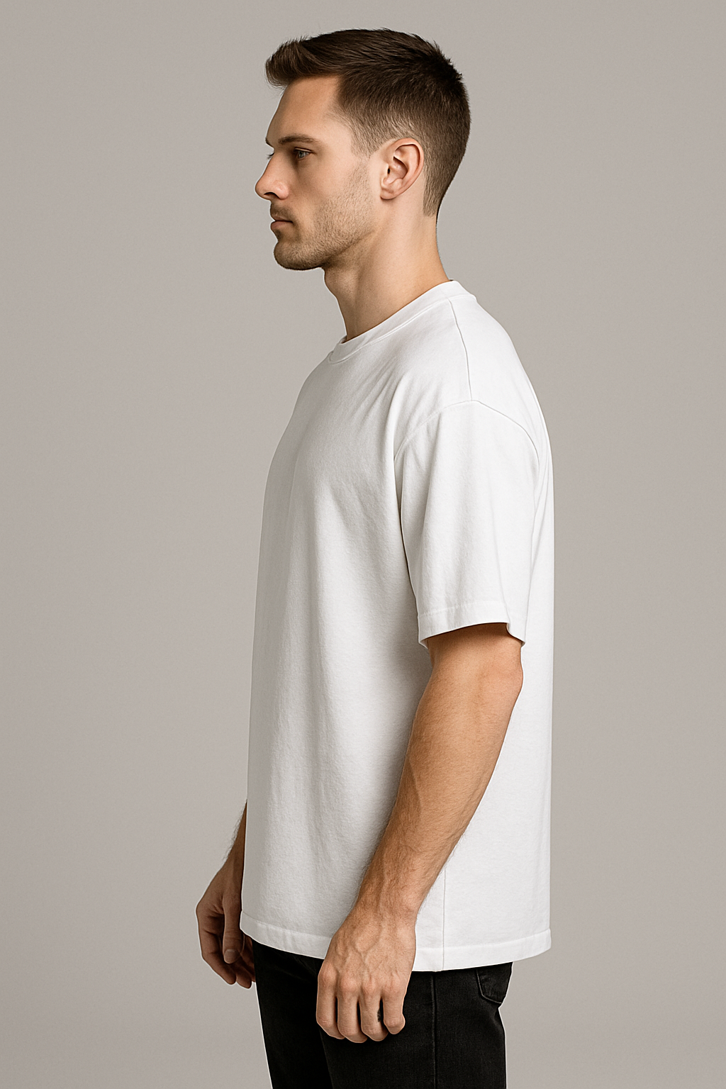 Oversized | White Unisex T-shirt | #OP11