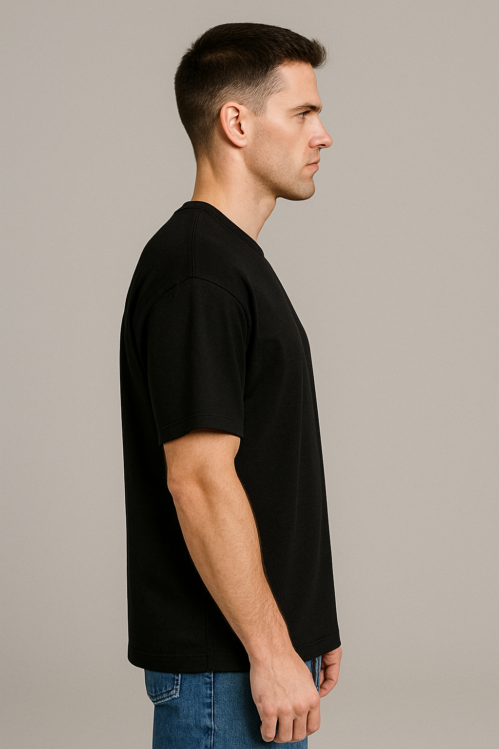 Oversized | Black Unisex T-shirt | #OP03