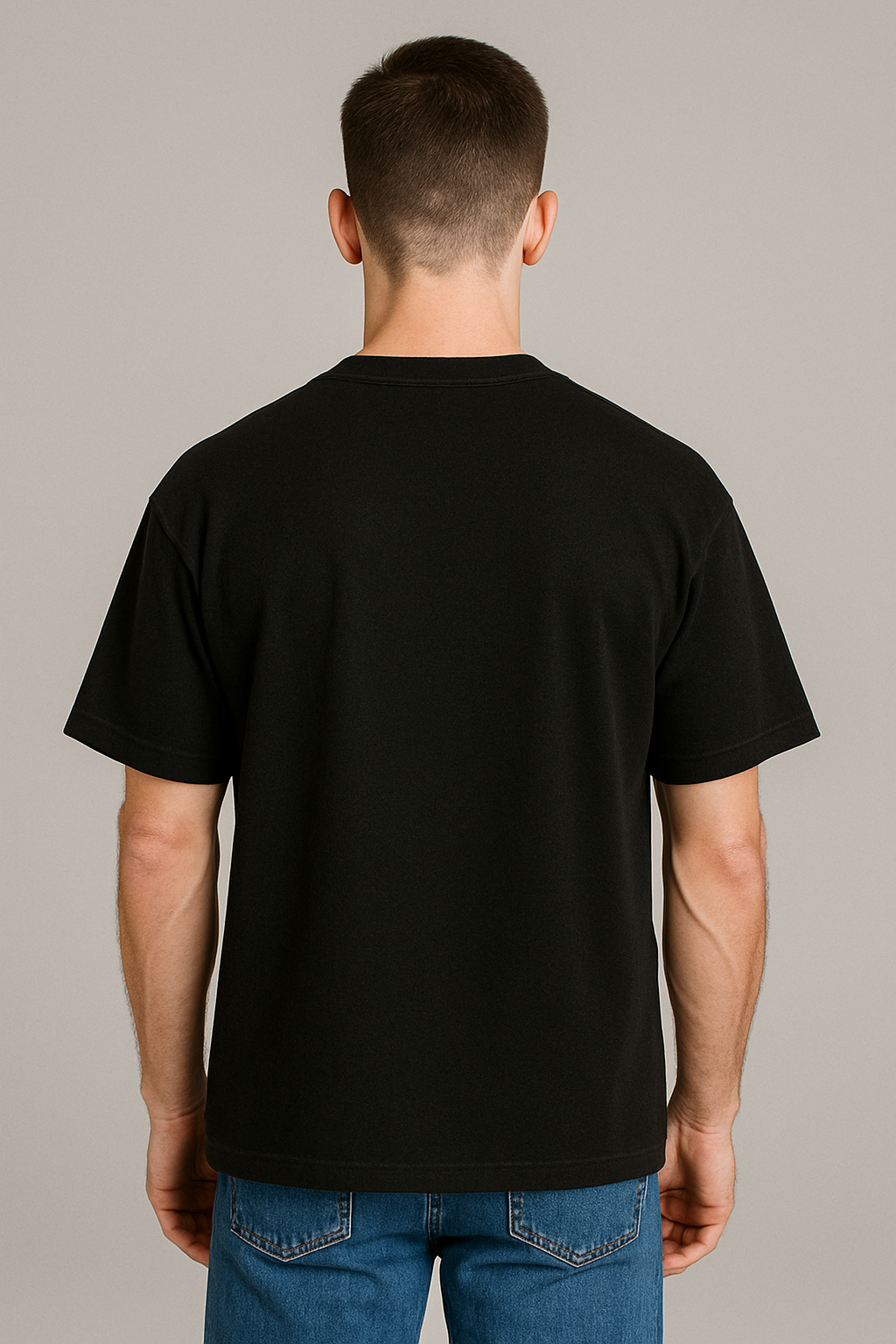 Oversized | Black Unisex T-shirt | #OP03