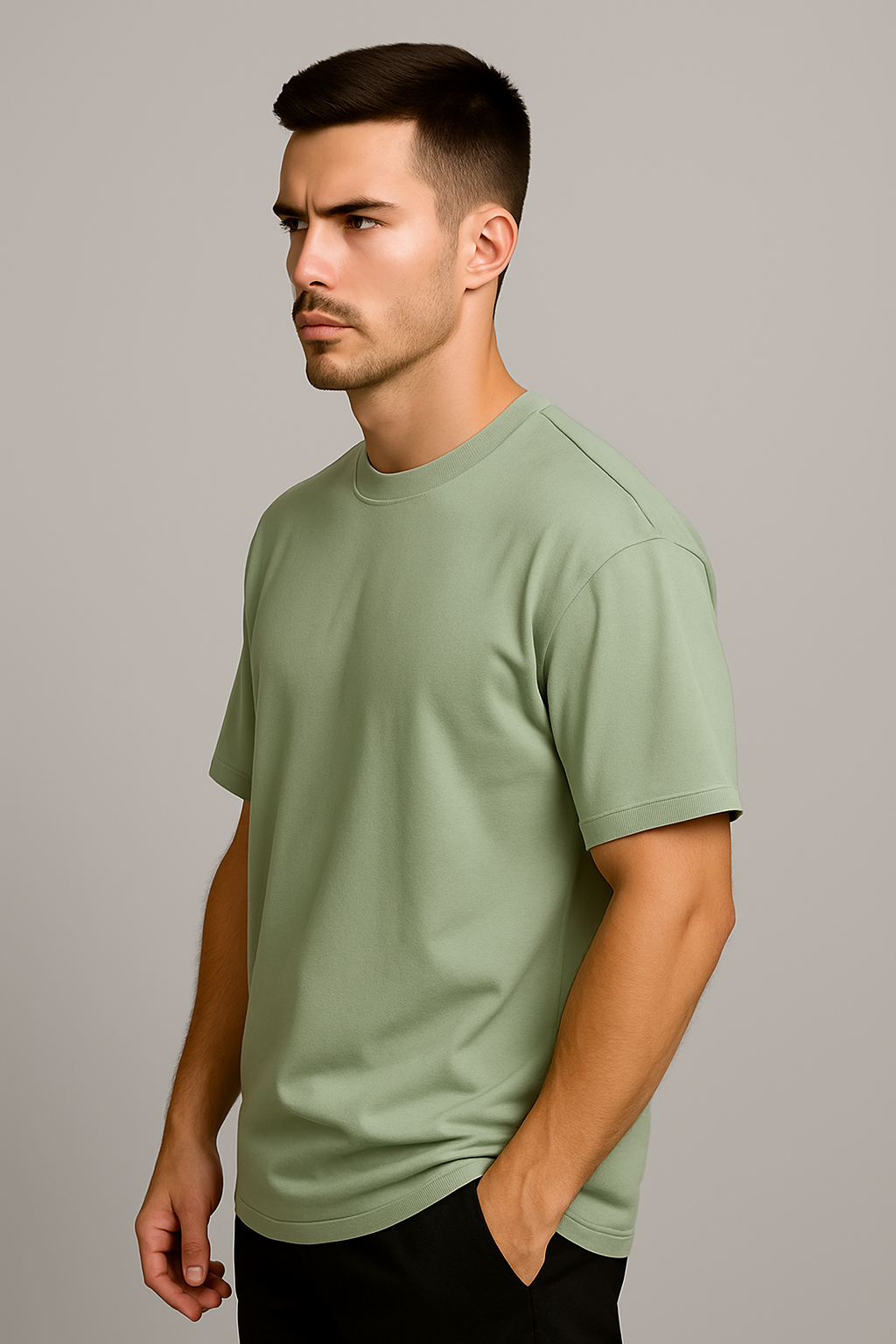 Oversized | Mint Green Unisex T-shirt | #OP09