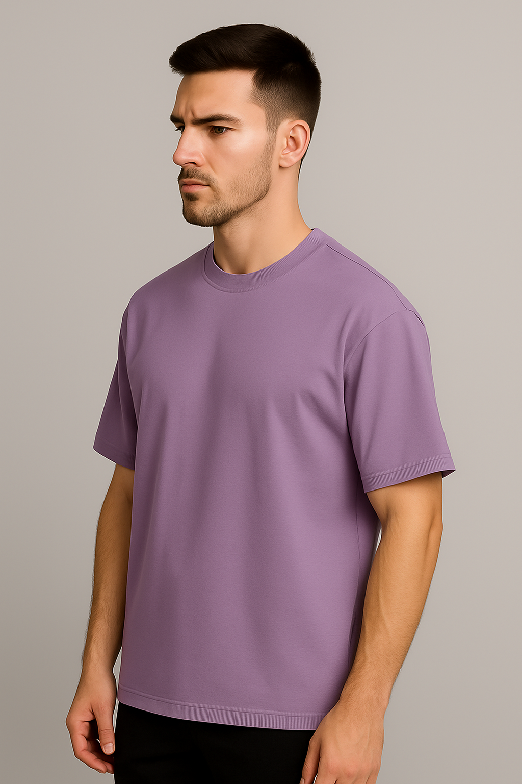 Oversized | Lavender Unisex T-shirt | #OP06