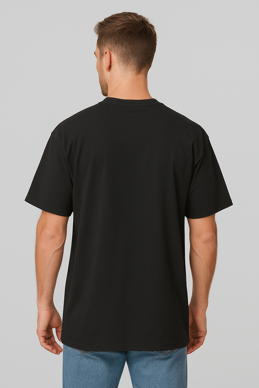 Oversized | Black Unisex T-shirt | #OD12