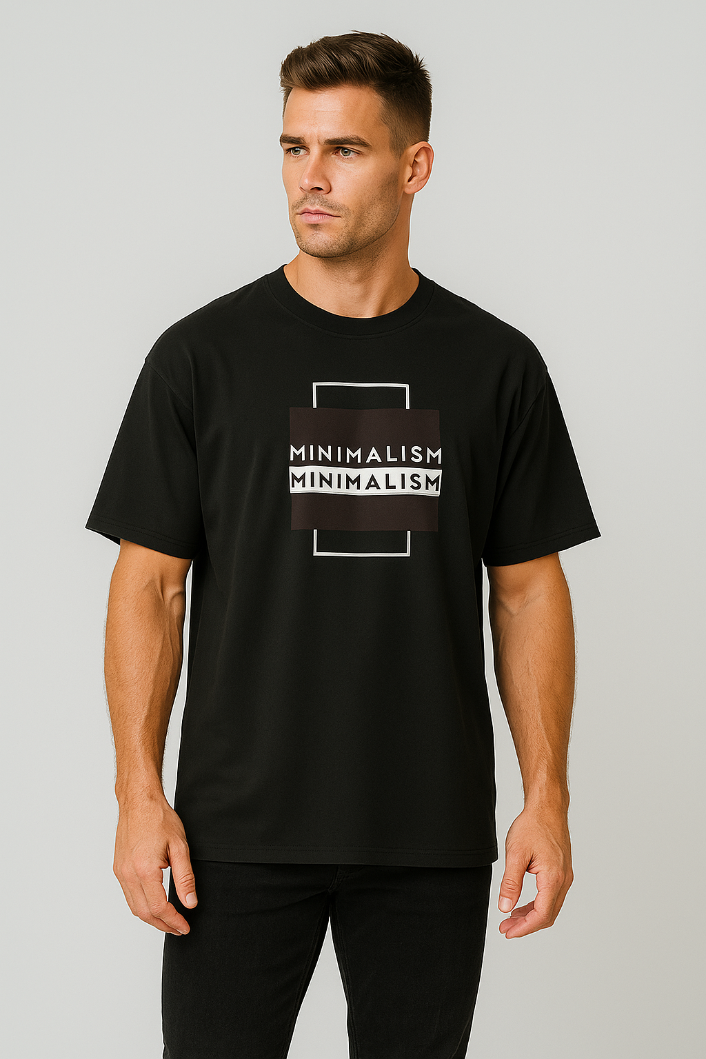Oversized | Black Unisex T-shirt | #OD15