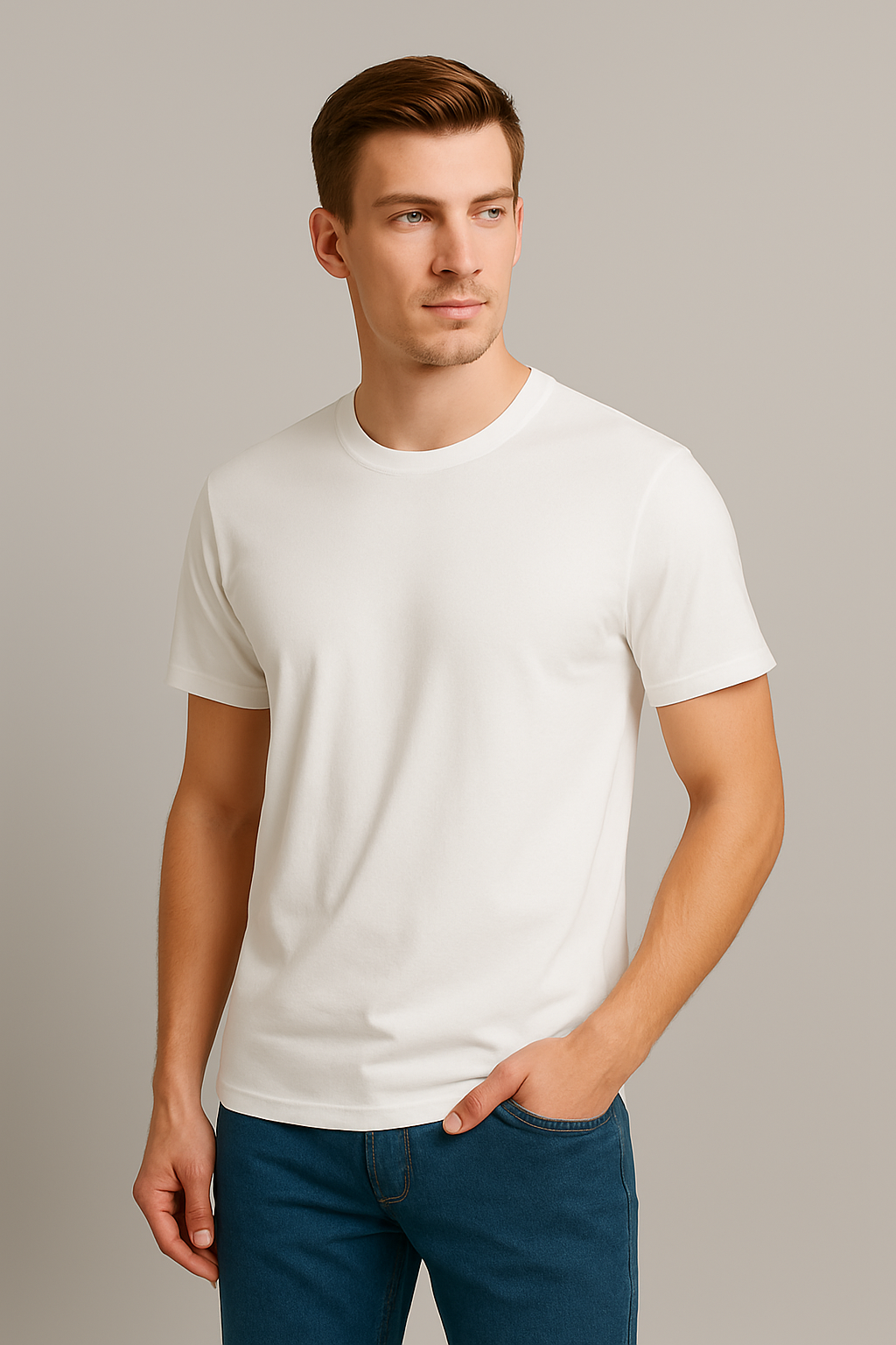 Classic | White unisex T-shirt | #RD12