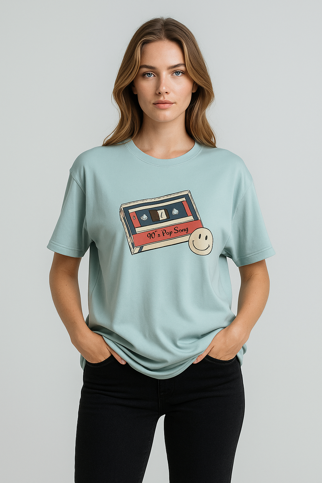 Oversized | Aqua Unisex T-shirt | #OD61