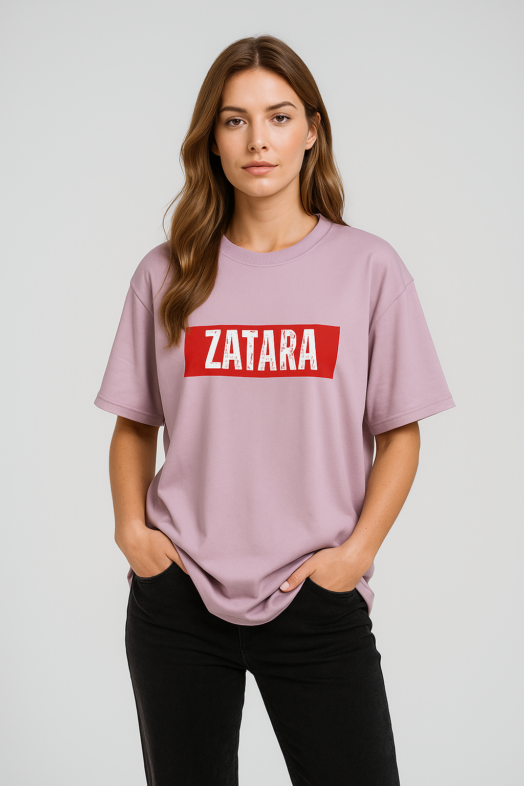 Oversized | Pink Unisex T-shirt | #OD62