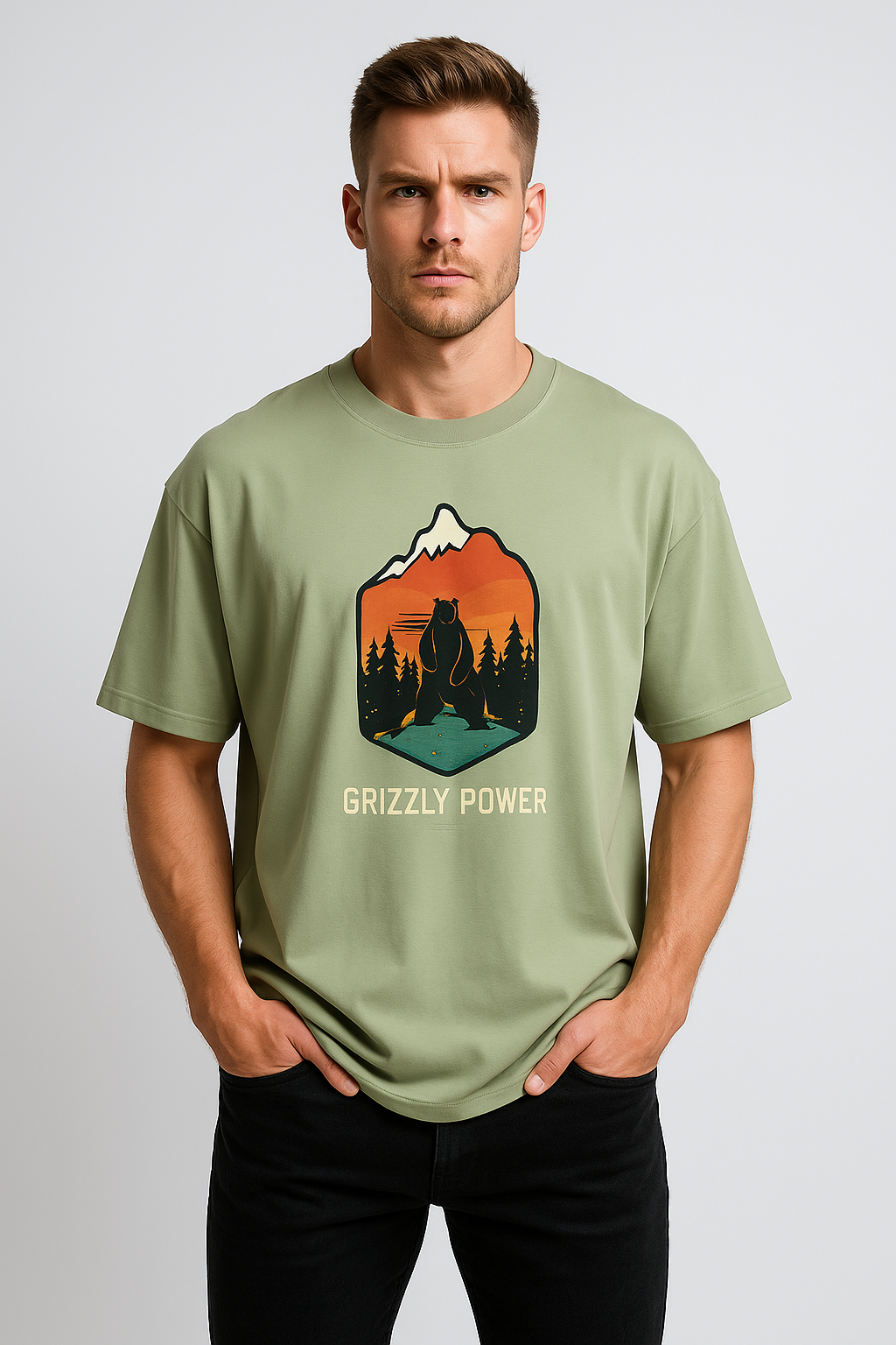 Oversized | Mint Green Unisex T-shirt | #OD64