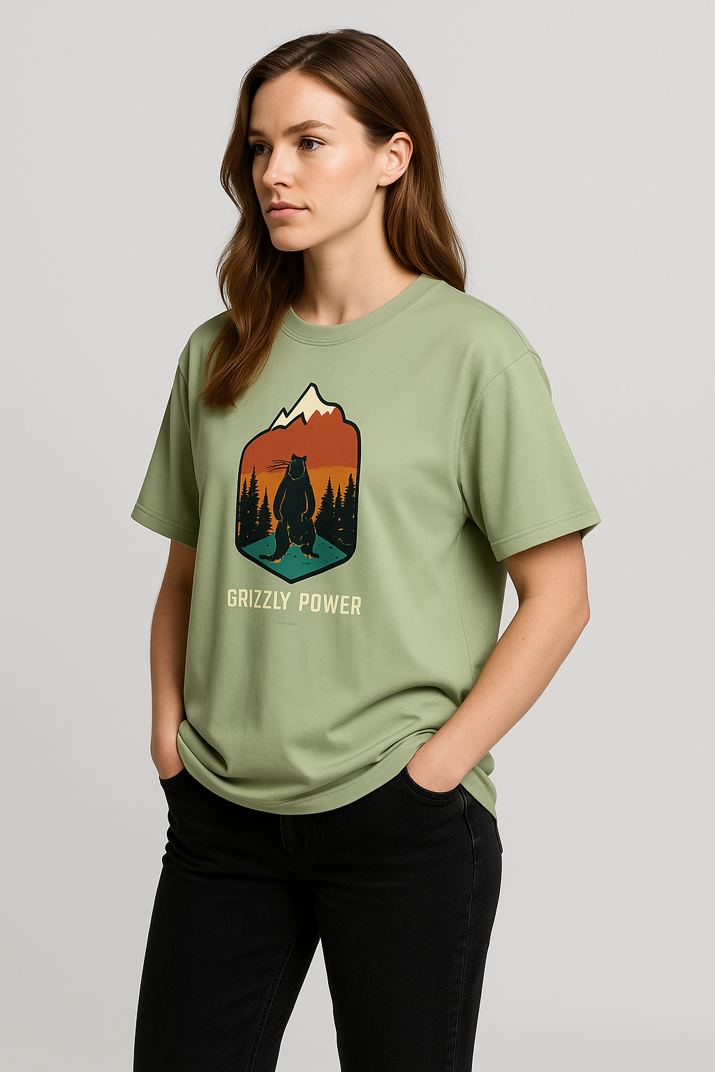 Oversized | Mint Green Unisex T-shirt | #OD64