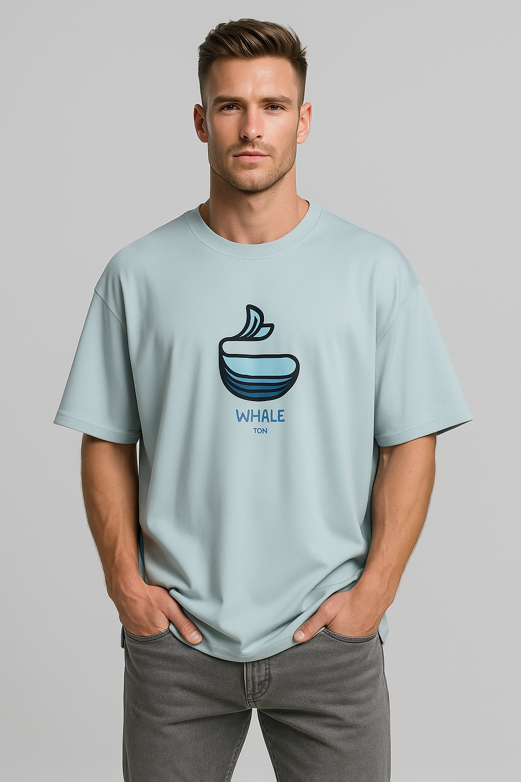 Oversized | Aqua Unisex T-shirt | #OD69