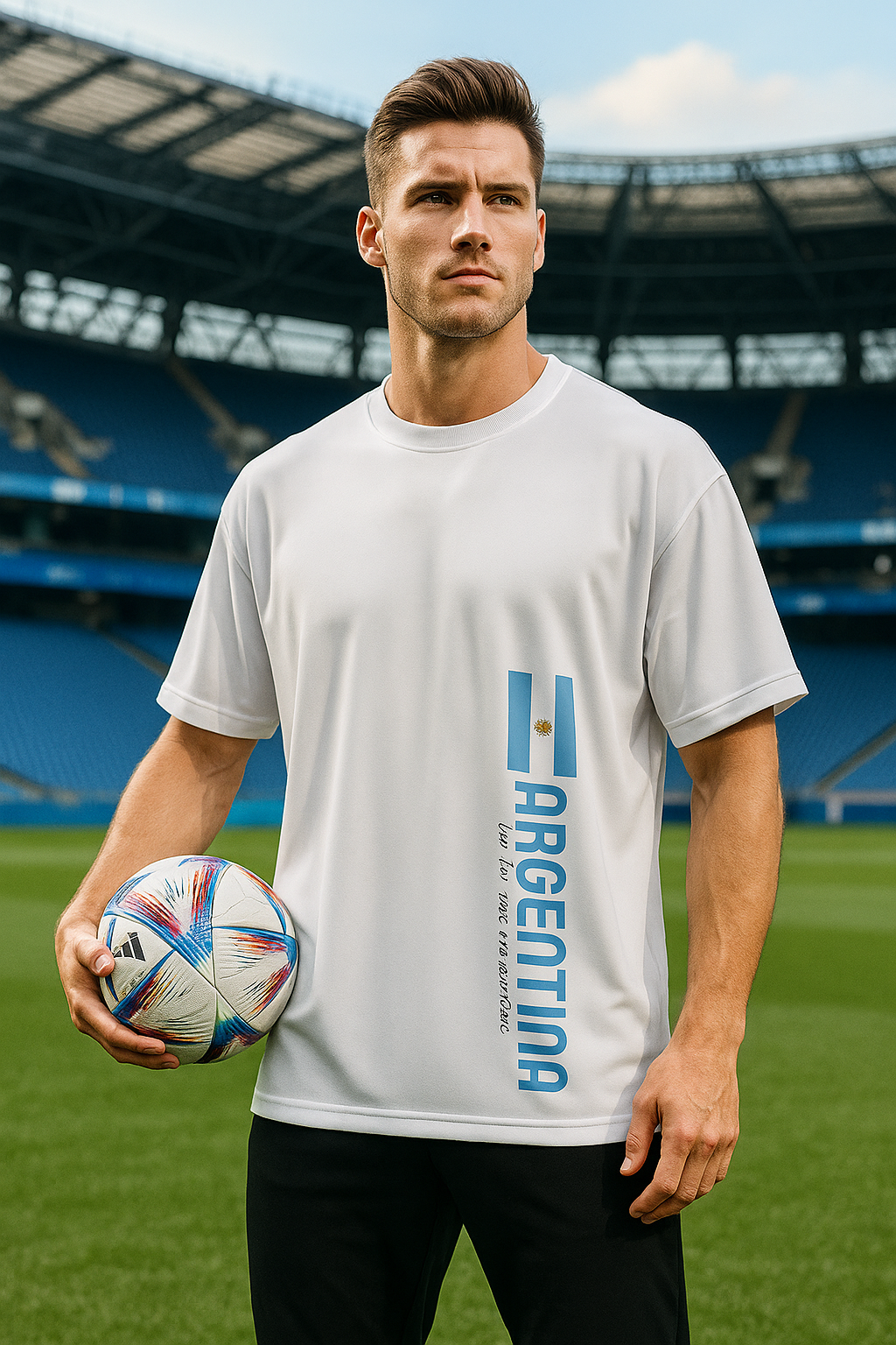 Sports Edition Oversized | White Unisex T-shirt | #SD03