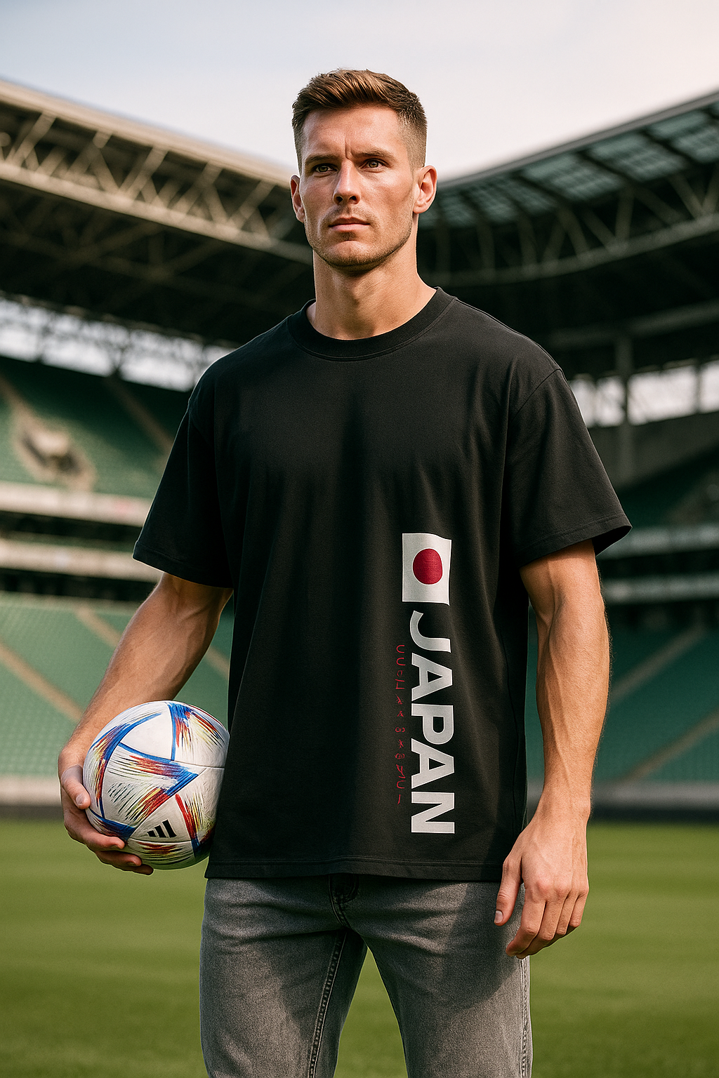 Sports Edition Oversized | Black Unisex T-shirt | #SD04