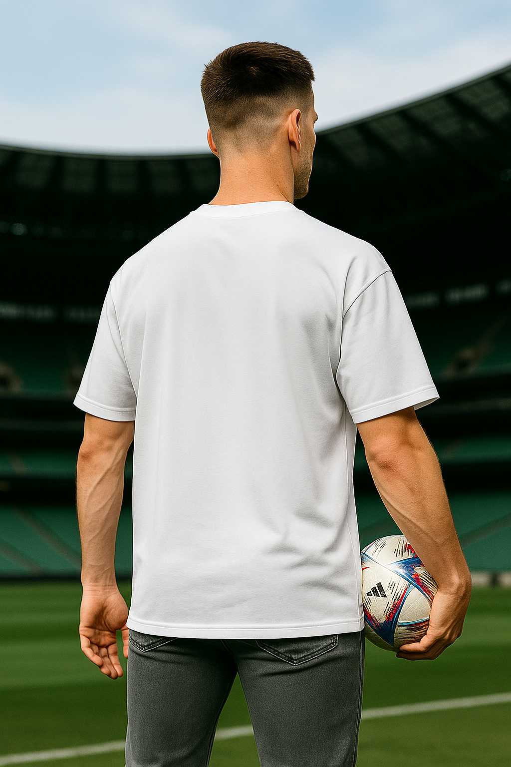 Sports Edition Oversized | White Unisex T-shirt | #SD06