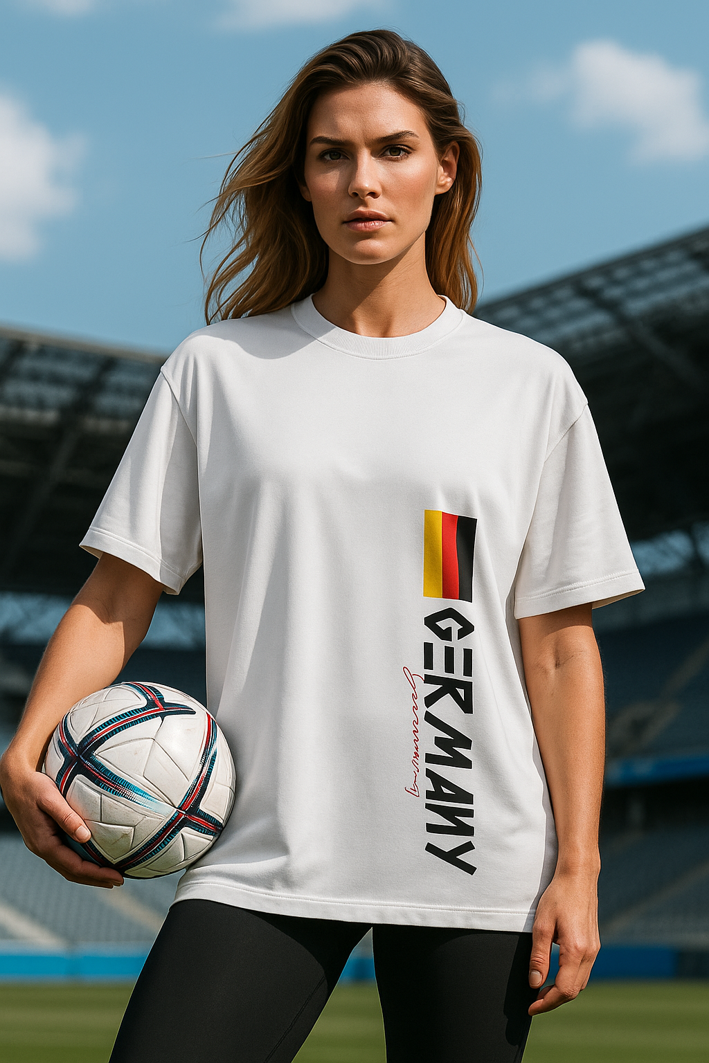 Sports Edition Oversized | White Unisex T-shirt | #SD08